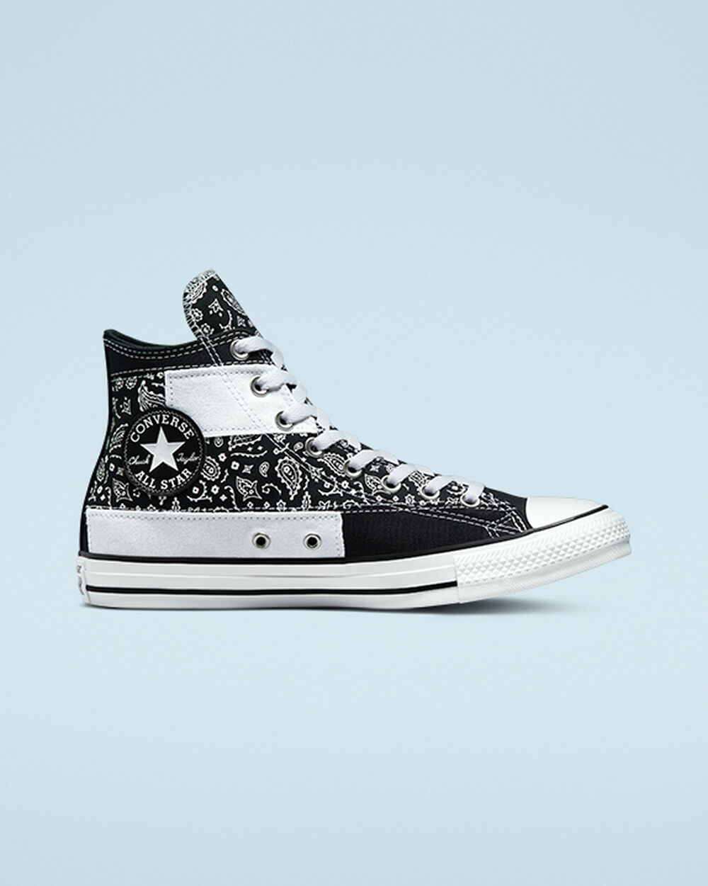 Converse Chuck Taylor All Star Férfi Tornacipő Fekete Fehér Fekete | Magyarország-03176