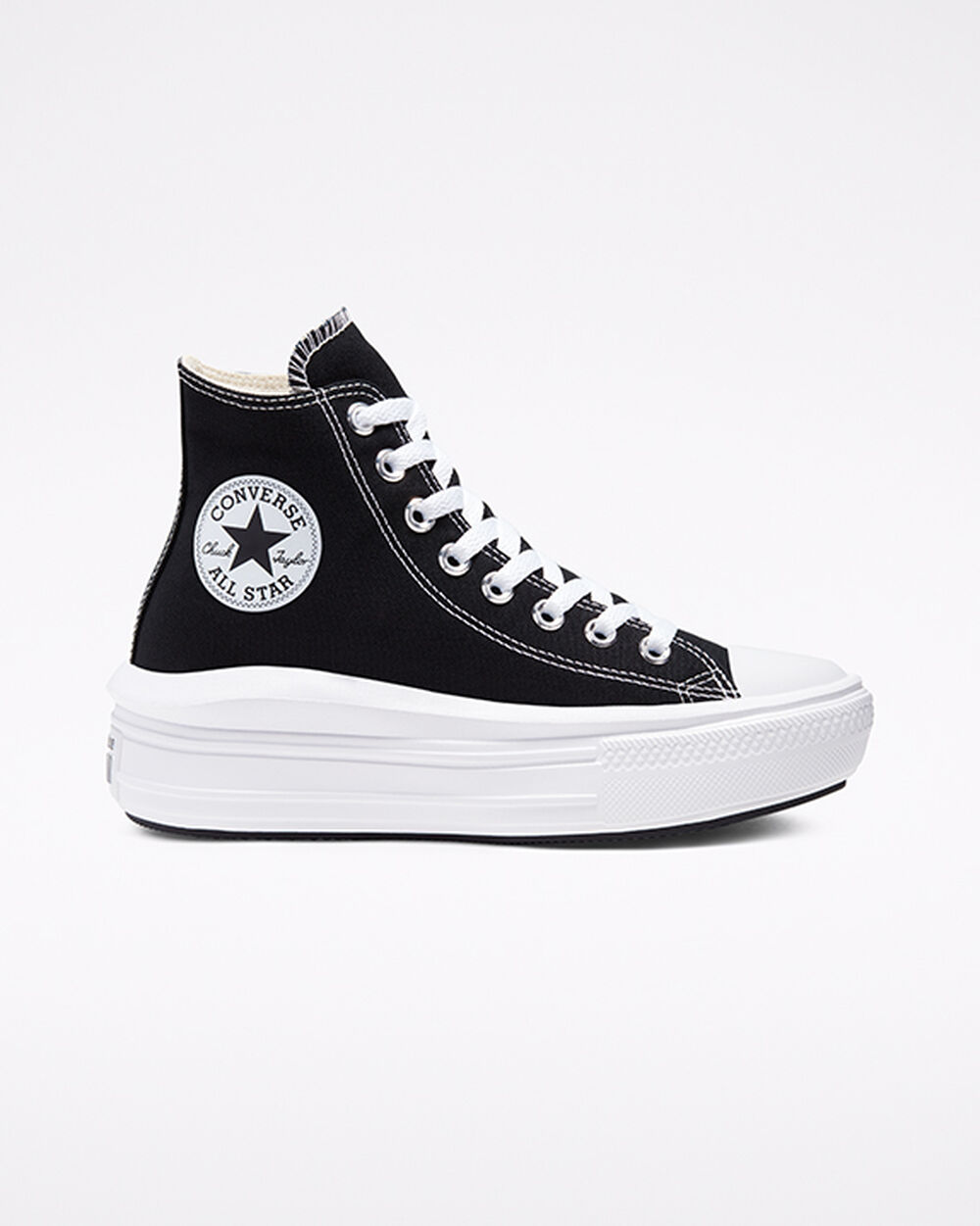 Converse Chuck Taylor All Star Move Női Tornacipő Fekete Bézs Fehér | Magyarország-53410