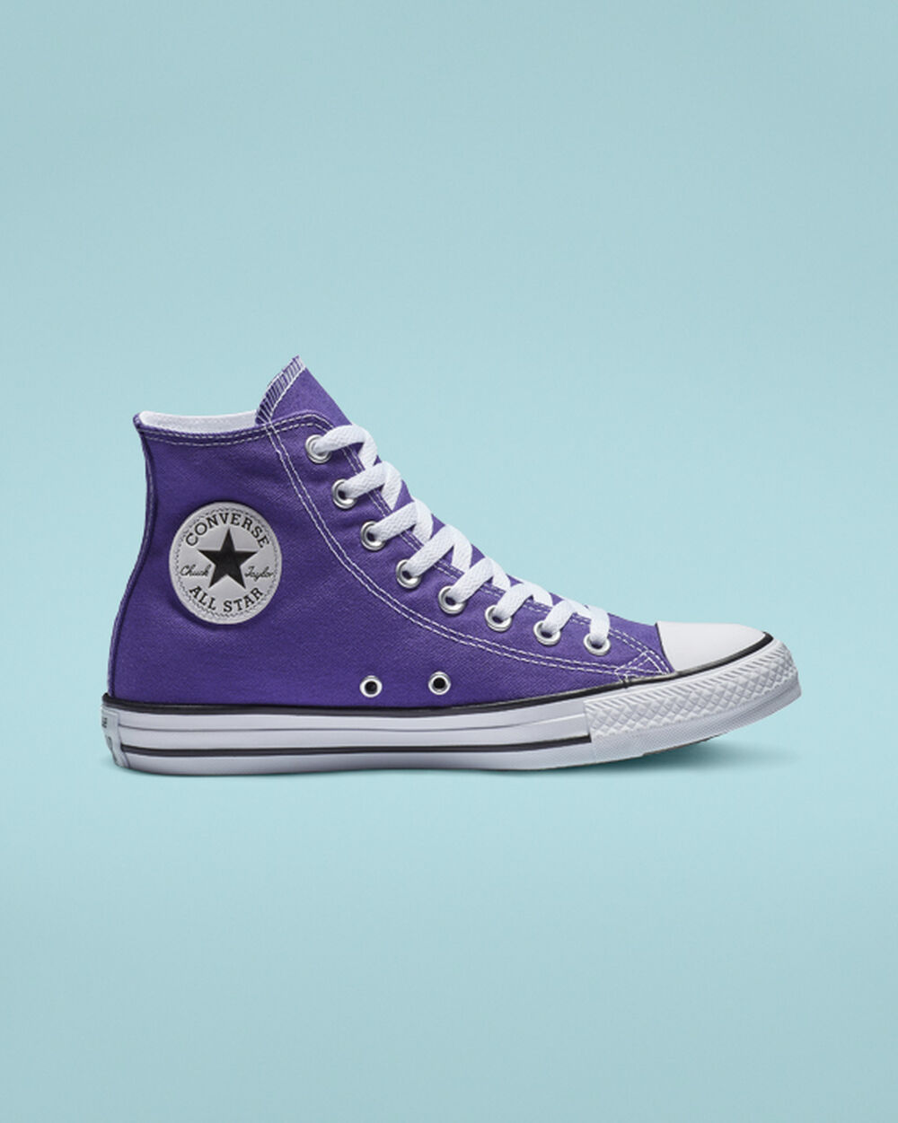 Lila converse all star best sale