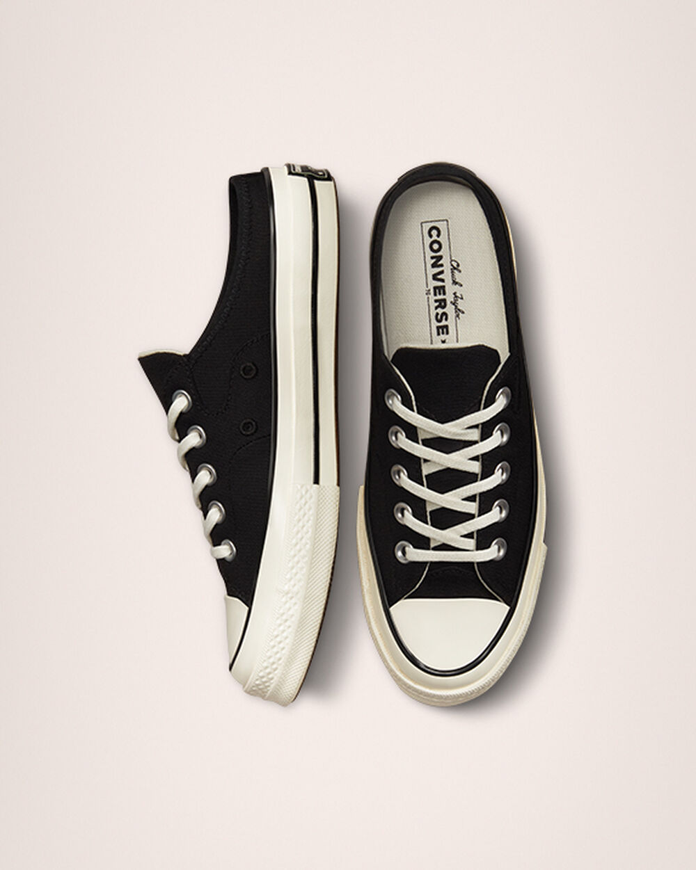 Converse Chuck 70 Férfi Mule Fekete Fehér | Magyarország-38674