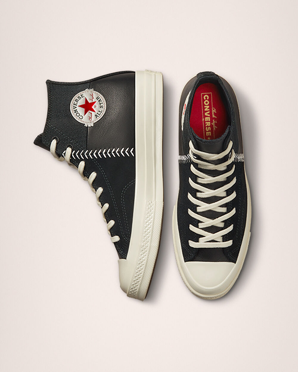 Converse Chuck 70 Férfi Tornacipő Fekete Fehér Piros | Magyarország-14729