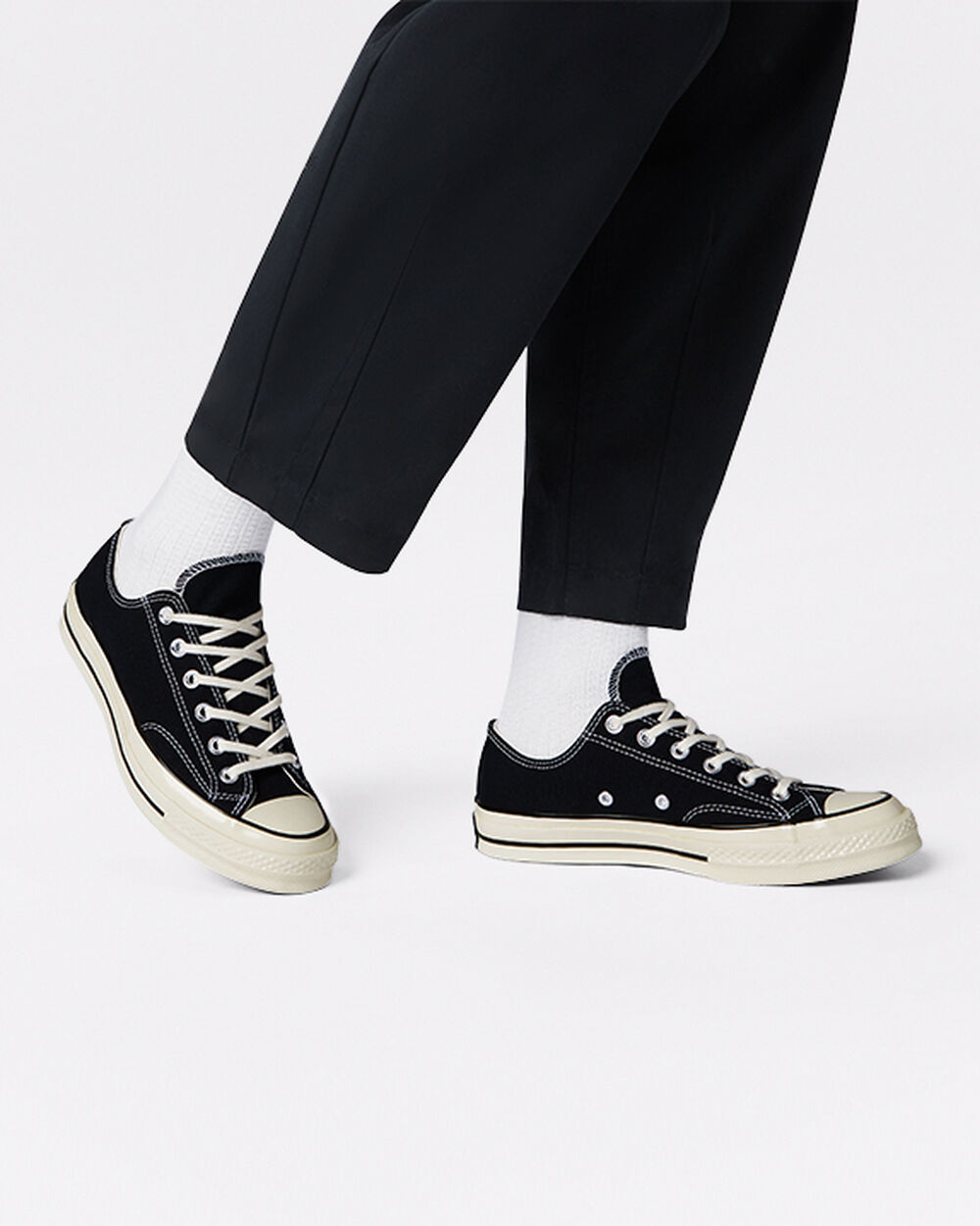 Converse Chuck 70 Férfi Tornacipő Fekete Fehér | Magyarország-37816