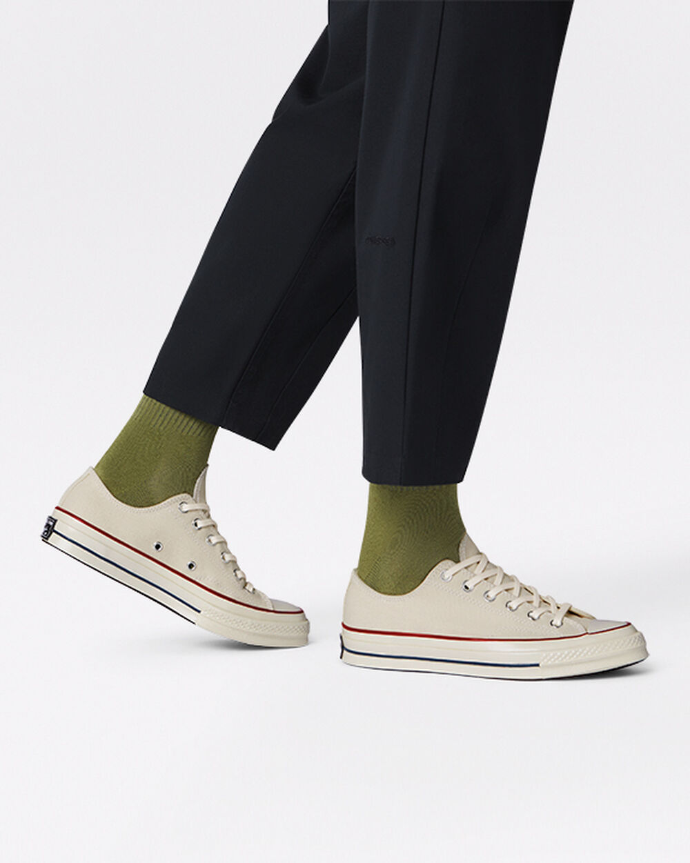 Converse Chuck 70 Férfi Tornacipő Khaki Sötétpiros Fehér | Magyarország-73601