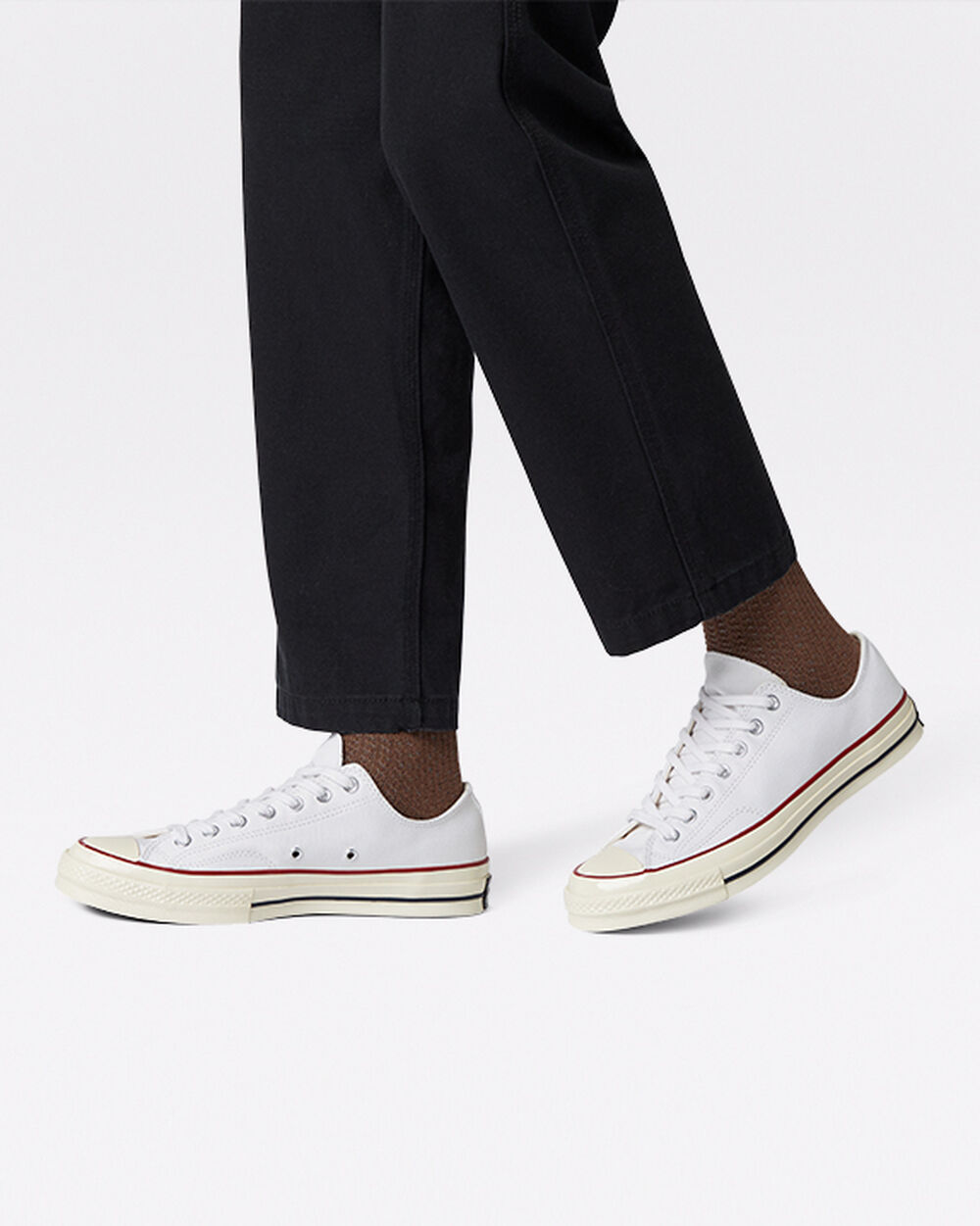 Converse Chuck 70 Női Tornacipő Fehér Sötétpiros | Magyarország-1392