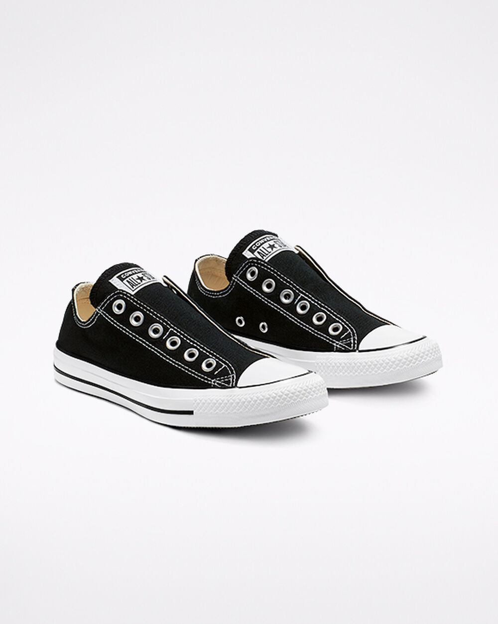 Converse Chuck Taylor All Star Férfi Slip On Fekete Fehér Fekete | Magyarország-32675