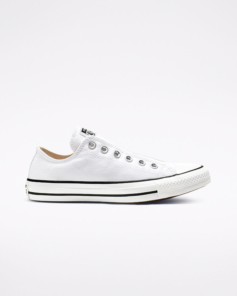 Converse Chuck Taylor All Star Férfi Slip On Fehér Fekete Fehér | Magyarország-6329