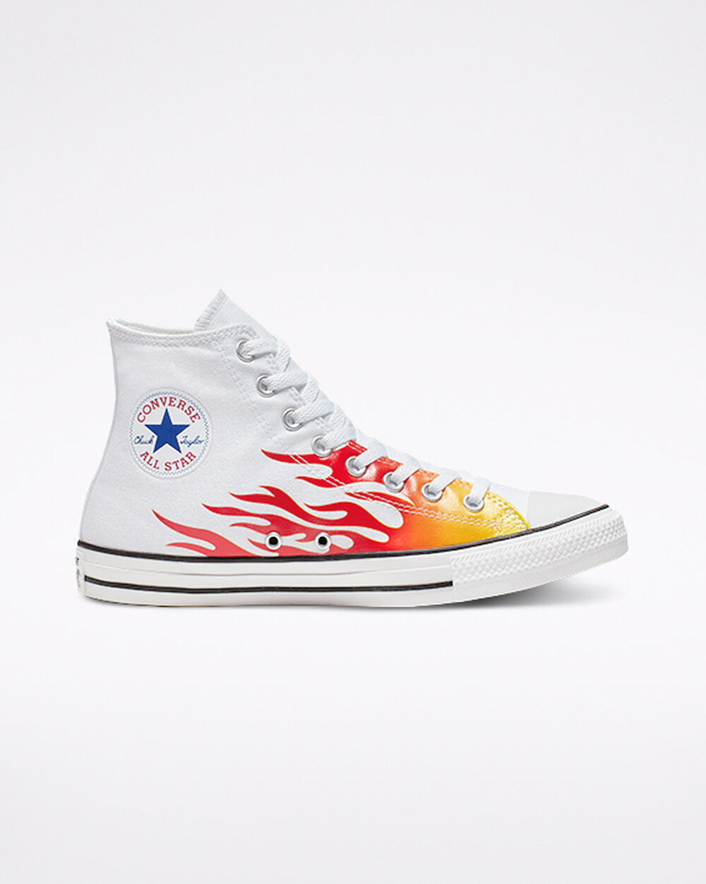 Converse Chuck Taylor All Star Férfi Tornacipő Fehér Piros Sárga | Magyarország-02167