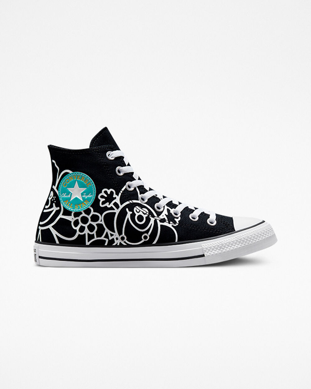 Converse Chuck Taylor All Star Férfi Tornacipő Fekete Fehér | Magyarország-60974