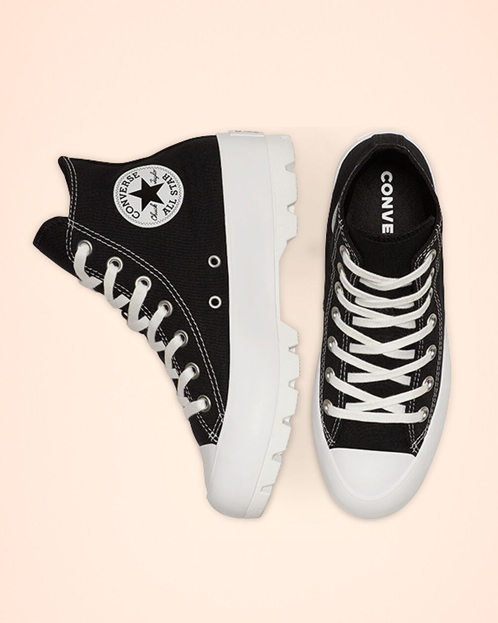 Converse Chuck Taylor All Star Lugged Női Téli Csizma Fekete Fehér Fekete | Magyarország-04716