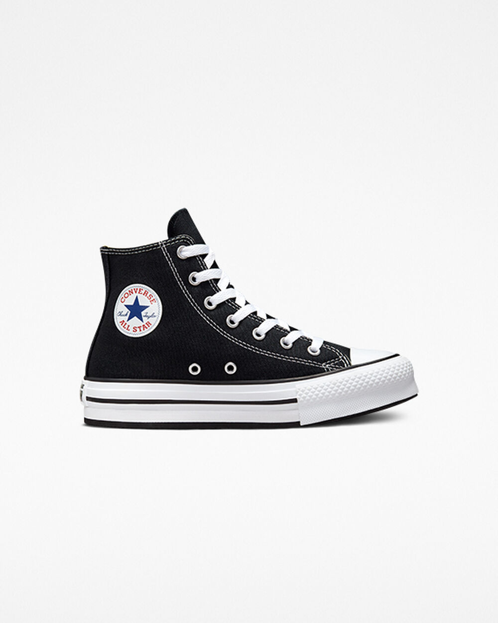 Converse Chuck Taylor All Star Lány Tornacipő Fekete Fehér Fekete | Magyarország-16594