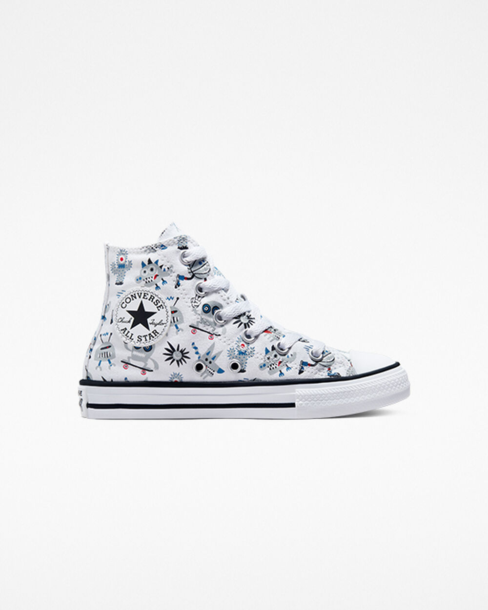 Converse Chuck Taylor All Star Lány Tornacipő Fehér Szürke Kék | Magyarország-67150