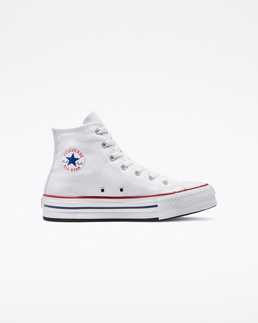 Converse Chuck Taylor All Star Lány Tornacipő Fehér Sötétpiros Sötétkék | Magyarország-92851