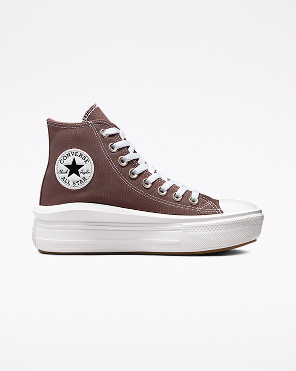 Converse Chuck Taylor All Star Move Női Tornacipő Barna Fehér | Magyarország-48590